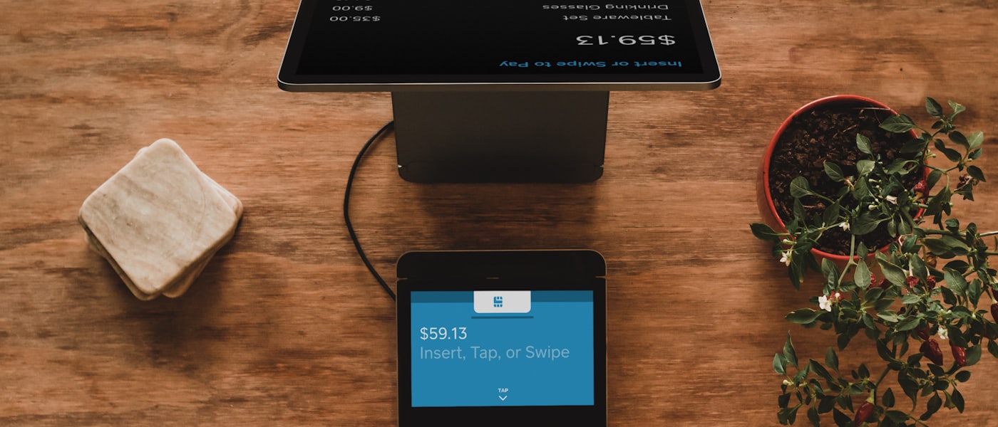 An EFTPOS terminal ready for a tap payment